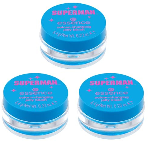essence colour-changing jelly blush, Rouge, Blau, Färbeeffekt, mit Ölen, strahlend frisch, gelig, vegan, ohne Parabene, ohne Mikroplastikpartikel, Nanopartikel frei, 3er Pack (3x6.4g)