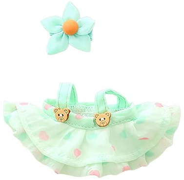 Mrltau Süße Puppenkleidung Für Vinyl Plush Toy, Outfit Für 15Cm & 17Cm Doll, Niedliche Kawaii Mode, Hüte Kleidung Für Vinyl Plush Toy Zubehör