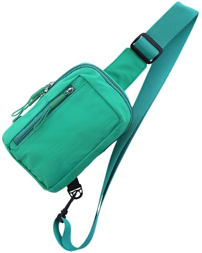 HAUMAUH Small Crossbody Bag for Women & Man - Men Sports Travel Gym Mini Daily Commute Festival Dog Walks Workout - Sling Pouch
