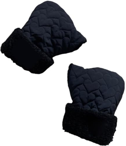 THINCAN Gants de scooter pour enfants - Moufles chaudes en peluche - Gants de vélo équilibrés - Manchons confortables pour l'équitation