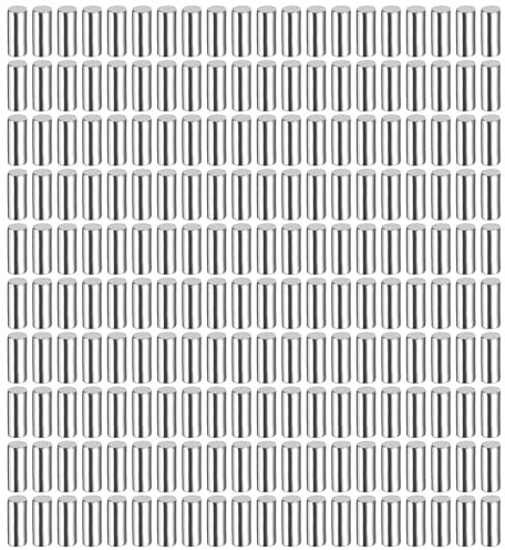 QUARKZMAN Zylinderstifte Rostfrei, 2 mm x 5 mm Dübelstifte 200 Stück | 304 Edelstahl Spannstift Passstift, Silberton Metallstifte, Bolzen Metall für DIY, Möbel, Bastelprojekte