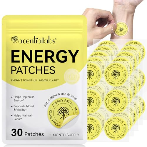 Parches de energía, parche B12 para mujeres y hombres, potenciadores de energía natural para la fatiga, parches de recuperación de despertar rápido para fiestas, diversión matutina