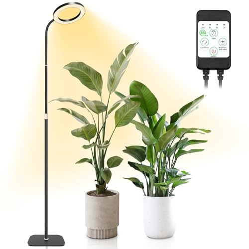Acelane Lampe de Croissance LED Spectre Complet, 88 LED Lampe pour Plante Réglable 80-160cm, Minuterie 2/6/8/12H, 3 Modes d'Éclairage pour Grandes Plantes d'Intérieur