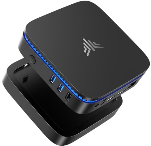 NiPoGi Mini PC Windows-11 Pro, Mini PC Intel N5030 (Beats N5000/N4020, Up to 3.1GHz), 12GB RAM 256GB M.2 SSD Mini Computer, Mini Desktop PC Support 2.5 SSD,WiFi5,BT4.2,RJ45 LAN,Double 4K Display