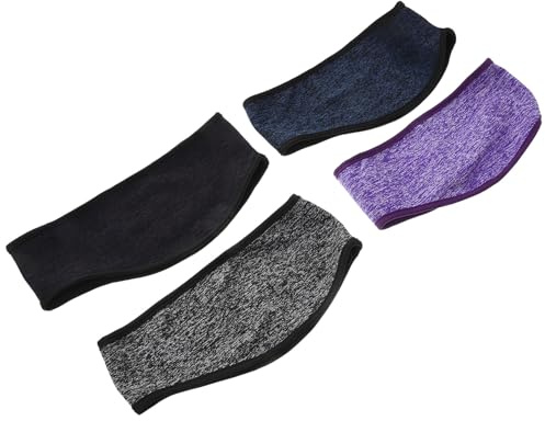 SAFIGLE 4pezzi Fascia per Capelli Sportiva Scaldaorecchie Paraorecchie per Corsa Invernale Fascia Elastica per Freddo Adatta per Sport all Aperto e Attività di Fitness