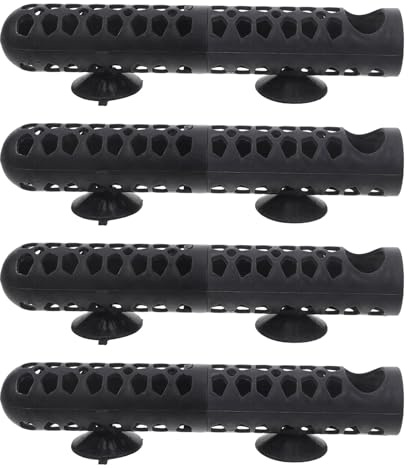 Parliky 4pcs Aquarium Heater Protective Cover Fish Tank Heater Guard for Diameter within Plastic Protector