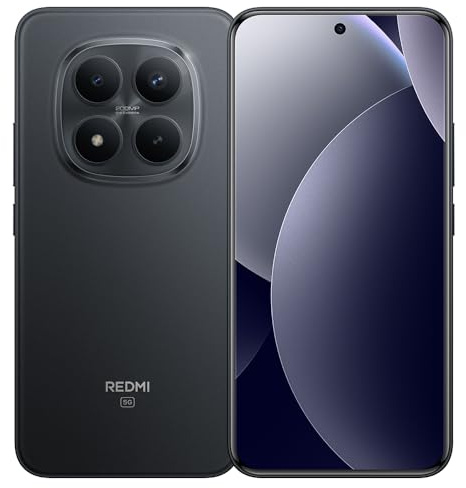 XIAOMI REDMI Note 15 Pro+ 5G NFC Smartphone 12GB + 512GB 6500mAh Battery with 100W HyperCharge Snapdragon® 7s Gen 4, Charger Included (Black)