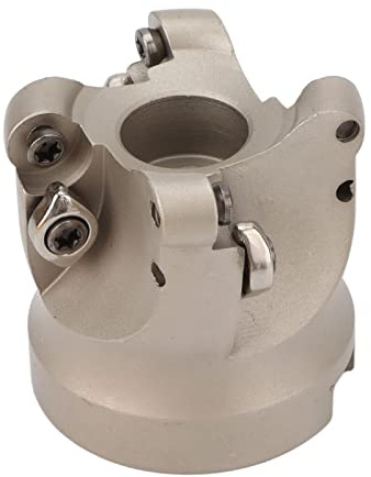 Annadue Fresa Planeadora de 4 Flautas, Cabezal de Fresa Frontal 40cr para Procesamiento de Metales Herramienta de Fresado CNC, Cortador Revestido de Alta Rigidez para Mecanizado Preciso y Desbaste