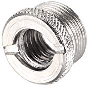 sourcing map Mikrofonständer Adapter 3/8 Innengewinde Schraube Adapter | 1 Stk, 5/8 Außengewinde, für Mikrofonstativ