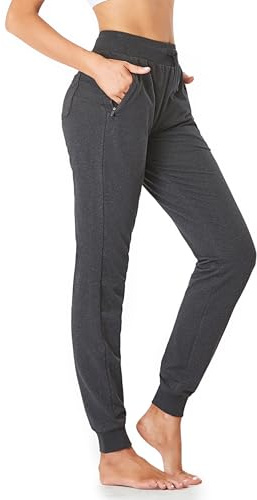 SEVEGO Pantalon de Jogging Femme Survêtement Sport en Coton Cordon de Serrage avec Poches Elastique