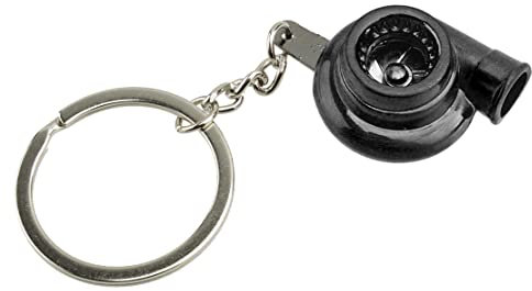 ciciTree Turbo Turbolader Schlüsselanhänger Auto Auto Geschenk Schlüsselanhänger Turbine Dekoration Schlüsselanhänger Schwarz