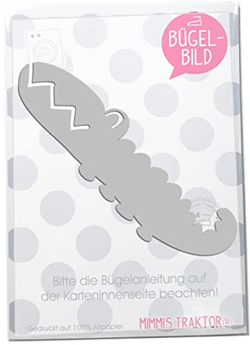 Bügelbild Reflektor Krokodil 14 cm SILBER reflektierend Aufbügler Applikationen Bügelsticker für Stoffe Textilien Kinder zum Aufbügeln Flicken