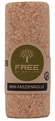 Free by Nature® Mini Faszienrolle aus 100% Kork – Massagerolle zur Fußmassage & Triggerpunkt-Therapie – mobil, nachhaltig & plastikfrei
