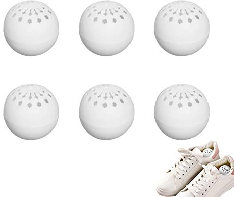 Dous Schuh-Desodorierungsbälle, Grüner Tee Duftende Deodorant-Bälle Sneake Freshener Smell Ball Solid Smell Deo-Dorant Aromatherapie-Pack Für Turnschuhe Autos Schließfächer Kleiderschränke 6er-Pack