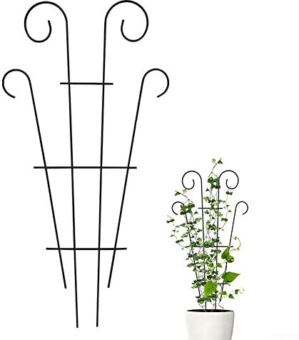 Garden Plant Supports,Stakes Plant Climbing Support Frame Garden Climbing Trellis Flowers Stand Cage Trellis Accessory for Plants Vines Flower in Pots Indoor,30 * 40cm