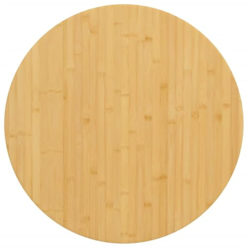 vidaXL Tischplatte Ø80x1,5 cm Bambus