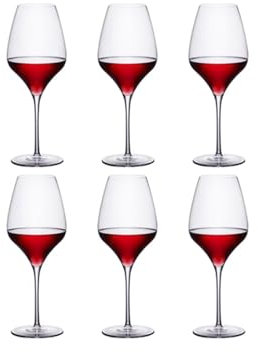 Vasos Cristal Juego de copas de vino altas, copa de vino transparente a la moda y copa de vino útil exquisita for decoración de inauguración de la cocina, padre Personaliza ( Size : 600ml/20oz , Color