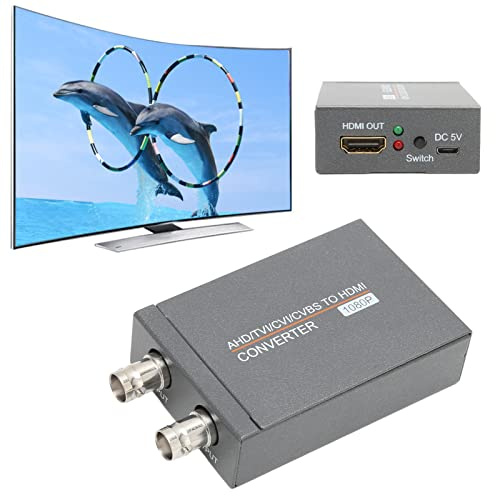 EIMSOAH BNC to Converter, AHD TVI CVI CVBS to Converter Adapter, Full HD 720P 1080P 3MP 4MP 5MP 8MP BNC to Video Adapter for Monitor HDTV DVR
