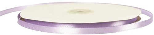 91 m x 6 mm dünnes pastellviolettes Band, 1/5 Zoll schmales hellviolettes Band zum Verpacken von Geschenken, Hochzeiten, Weihnachten, Geburtstagen, Schleifen, Floristensträußen und Dekorationen