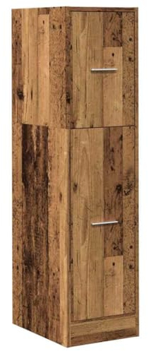 vidaXL Apothekerschrank Altholz-Optik 30x41x118 cm Holzwerkstoff