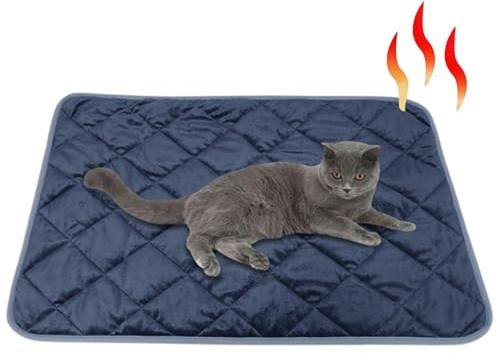 Heizkissen für Katzen, Heizkissen für Katzen | Selbstwärmende Heizmatte für Haustiere mit Temperaturerkennung | Heizmatte mit weicher Thermodecke