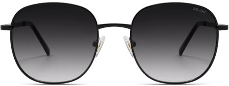SOJOS Retro Rechteckig Metall Sonnenbrille SJ1137 | UV400-schutz, leichter rahmen, langlebig, für damen/herren