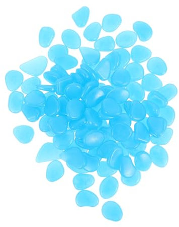 Happyyami 300stücke Stones Für Aquarium Und Garten Glühende Dekosteine Für Fischbehälter Und Gartenlandschaften Sichere Und Langlebige Verwendung Deko Für Nächtliche