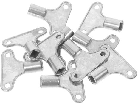 LIFKOME 10pcs Radiator Air Vent Key Metal Plumbing Tools Exhaust Valve Key Radiator Valve Wrench Heater Bleed