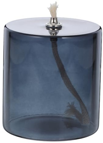SOIMISS Vintage Glas Öl Lampe Im Großen Format Tiefgrau Mit Metall Docht Kreative Wiederbefüllbare Kerosinlampe Als Elegante Wohnraumdekoration Und Hochzeit Tischmitte Transparentes Glas f