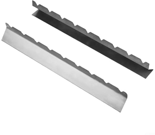Lot de 2 supports à brochettes empilables en acier inoxydable pour grills, fumoirs et fours (9 emplacements)