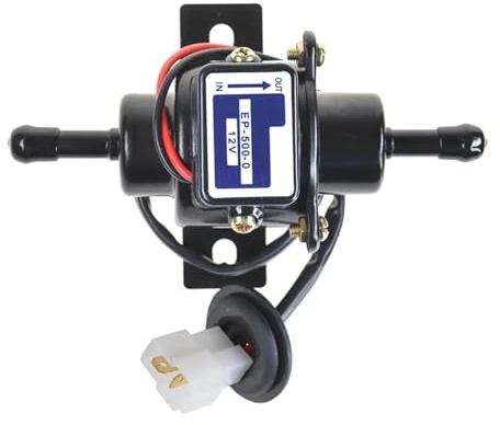 Vergaser Benzinpumpe 12V Diesel B&ENZin B&ENZin 035000-0460 1258552031 FP-1010-G Universal Elektrische Kraftstoff Pumpe Kraftstoff Versorgung Pumpen(Schwarz)