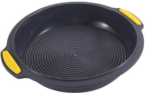 SHINEOFI Teglia da Forno in Silicone Resistente al Calore 24 CM Manici Antiaderente, Stampo Professionale Lavabile per Torte, Pane e Dolci, per Cucina Domestica e Panetteria Colore Casuale