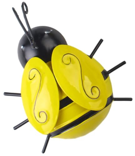 Decoración Mural de Abejas de Hierro 3d para Pared y Patio Exterior | Colgante Decorativo, Efecto Tridimensional, Diseño de Abeja, para Sala y Cocina, Pieza Única