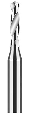1 unidad de Micro Broca Carburo sólido 2,51 ~,85mm, Mini herramienta perforación CNC, fabricación agujeros pasantes,65mm diámetro, 4mm, acero metálico(Uncoated,2.63X15XD4X50L)