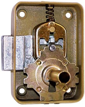 Vachette Serrure Estampée Façon Paris 60mm Axe 35mm Main Droite Métallique