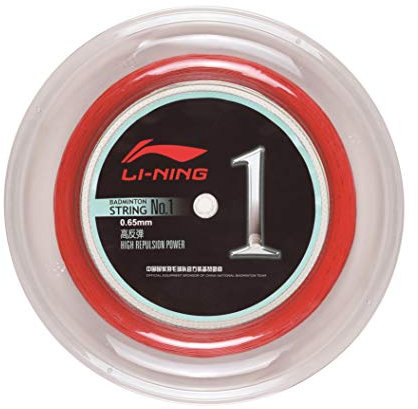 LI-NING High-Performance Badmintonsaite No.1 Badmintonstring 200m AXJJ072 (rot)