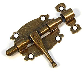 Pestillo para puerta de mueble, estilo vintage, 60 mm