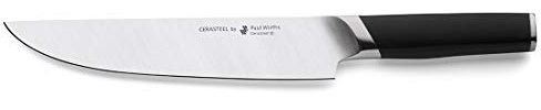PW CERASTEEL Fleischmesser, bruchfeste Keramik-Stahlklinge, 20 cm | 62 Rockwell, lasergeschweißt, Luft- und Raumfahrttechnologie, mit ergonomischem und robustem G10-Glasfasergriff