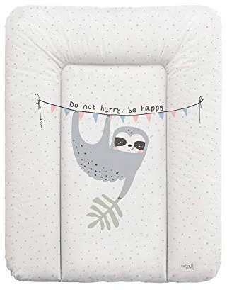 Ceba Baby® Wickelauflage - weiche Wickelunterlage - Baby Wickeltischauflage - 50x70 cm - Abwaschbar - OEKO-TEX® Standard 100 - Made in EU - Lazy - 50 x 70 cm