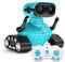 ALLCELE Robot Toys, Rechargeable Kids RC Robots for Girls & Boys, Remote Control Toy with LED Eyes & Music, for Children Age 3+ Years Old - Blue