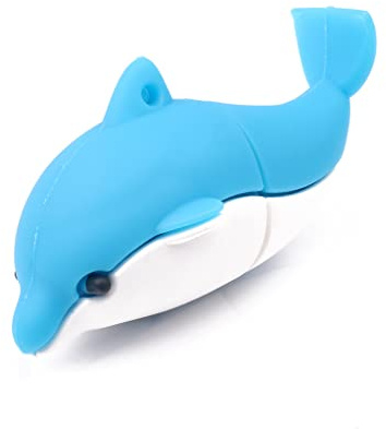 Hsthe Sea USB Flash Drive, 32G Cartoon Cute Pattern USB 2.0 High Speed Memory Stick Thumb Memory Disk Portable Drive for Data Storage (dolphin)
