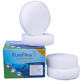 PureFlow 4 Skimmerfilter Nr.18 - Effektiver Vorfilter für Pools – Entfernt 99,9% Insekten & Schmutz – Schützt Hauptfilter vor Verunreinigungen – Chlorfreie Desinfektion – Für Körbe mit 17cm BodenØ