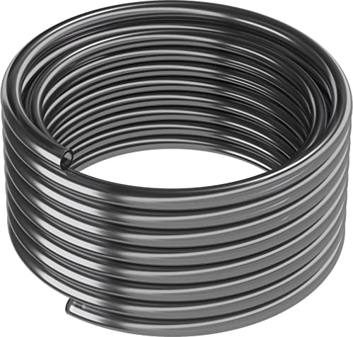 ARKA Manguera de PVC - 9/12 mm, gris, 10 m - Manguera robusta y flexible, ideal para su uso como manguera de acuario, manguera de agua y manguera de aire