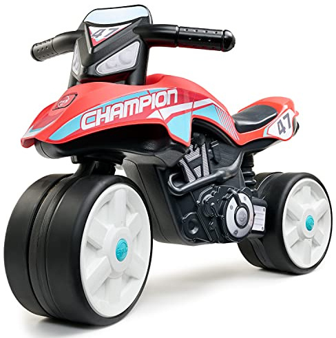 FALK - Laufrad Moto Street Champion – Rot – leise Räder – ab 2 Jahren – 40% recycelter Kunststoff 540S