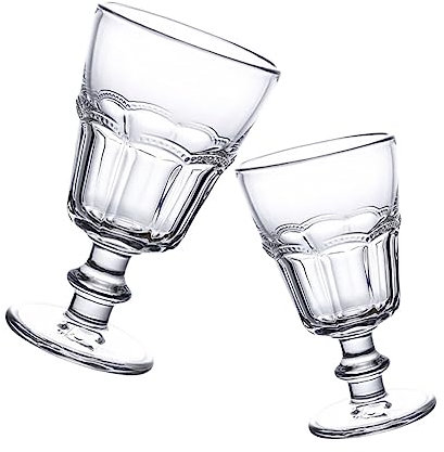 Cabilock 2pièces Verre à Dessert Cristal Délicat Verre à Thé Au Lait Contient Cocktails Glaces Vin Rouge Fond Stable Style Européen Pour Particulier Hôtel Bar