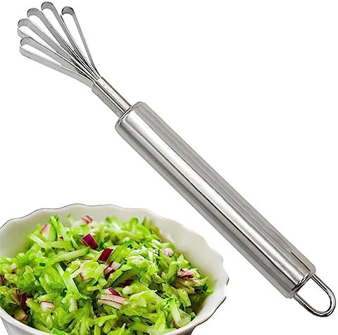 Coconut Grater - Stainless Steel Grater Scraper Removal Tool for Coconut Meat - Long Handle with Hook, Multifunctional Fruit Peeler Fish Scaler Remover