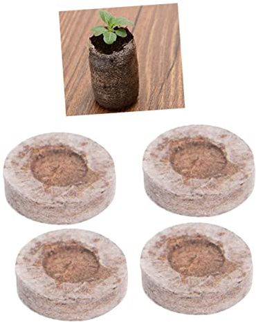 BESPORTBLE 20 Piezas Iniciador De Suelo De Plántulas Nutrafoll Guardería Suelo De Vivero Suelo De Turba Dimensión Gránulos De Suelo Vegetal Pellets De Turba De Jardín Planta