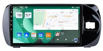 For Toyota Vitz 3 III XP130 2014-2019 Car Stereo 2 Din Wireless Carplay Android Auto 9 Full IPS Touchsreen HD Live Rearview/BT 5.0/WIFI/4G SIM/DVR/GPS/SWC/OBD 2/FM AM Radio RDS DAB+DSP(M700S)