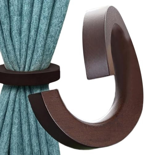 Drapierhaken aus , magnetische Drapierschnalle, natürlicher -Raffhalter, Möbelzubehör, runde dekorative Clips, Halter für Fenster, Zimmer, Vorhänge