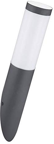LED Wandleuchte Fackellampe Edelstahl anthrazit Gartenleuchte Terrassenlampe Außenleuchte, 11W 1055lm 3000K, DxH 7,6x39 cm